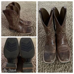 Ariat Brown Leather Cowboy Boots